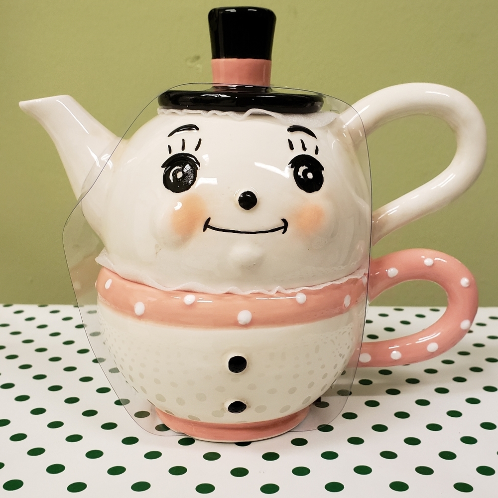 NWT Johanna Parker Pink Snowman 2021
